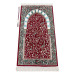 Fuchsia Prayer Dress - Ravza Motif Prayer Rug And Prayer Beads - Worship Set