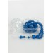 Heart Pattern Rose Scented Rosary With Rose Box - Navy Blue