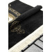 Hacerül Esved Model Ultra Luxurious Black Chenille Prayer Rug
