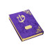 Gift Velvet Covered Patterned Mosque Boy Quran Purple