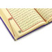 Gift Velvet Covered Medium Size Holy Quran Purple