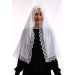 Shawl/Scarf/Scarf Of Lace, White, Demor Mevlüt
