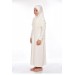 Ikhwan Child Practical Prayer Dress 8-12 Age Cream