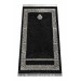 Kaaba Patterned Chenille Prayer Rug - Black Color