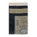 Kaaba Patterned Ultra Plus Black Chenille Prayer Rug