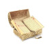 Velvet Covered Treasure Chest Personalized Gift Quran Set Gold Color
