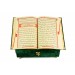 Velvet Covered Gift Quran Set With Recliners - Green