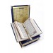 Pocket Size Gift Quran Set With Velvet Covered Box - Navy Blue
