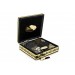 Velvet Covered Box Personalized Gift Quran Set With Prayer Rug Black