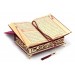 Velvet Covered Quran Set With Chest Red