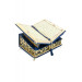 Gift Quran Set With Velvet Covered Chest, Navy Blue