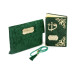 Velvet Sachet Gift Medium Size Quran Green