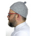 قبعة من صوف اللباد - بلون رمادي