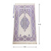 Luxury Light Color Ottoman Chenille Prayer Rug Prayer Beads Gift Lilac