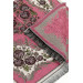 Luxury Rose Chenille Prayer Rug Fuchsia