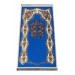 Luxury Rose Chenille Prayer Rug Blue