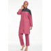 Maresiva Dark Pink Fully Covered Hijab Swimwear 0552-22