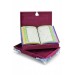Special Thai Feather Velvet Covered Rainbow Pattern Quran Set - Claret Red