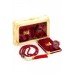 Stone Zikirmatik - Mini Velvet Yasin - Pearl Rosary Gift Set - Claret Red