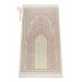 New Mihrab Chenille Luxury Prayer Rug Dried Rose