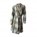 Ciciten 22303 Pocket Patterned Winter Fleece Women's Dressing Gown