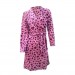 Ciciten 22305 Pocket Patterned Winter Fleece Women's Dressing Gown