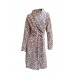 Ciciten 22306 Pocket Patterned Winter Fleece Women's Dressing Gown