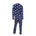 Ciciten 22314 Button Down Women's Fleece Pajamas Set