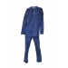 Ciciten 22319 Lapel Collar Polka Dot Women's Fleece Pajamas Set