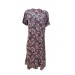 Ciciten 22403 Viscose Cotton Patterned Dress With Cups And Pockets