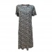 Ciciten 22404 Viscose Cotton Patterned Dress With Cups And Pockets