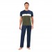 Eros 100% Cotton 3-Piece Top And Bottom Shorts Men's Pajamas Set