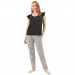 Eros 100% Cotton O-Neck Printed Women's Pajamas Set