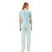 Eros 100% Cotton V-Neck Printed Women's Pajamas Set