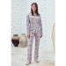 Eros Plaid Pattern Button Down Women's Pajamas Set