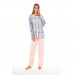 Estiva Front Buttoned Plus Size Women's Pajamas Set