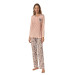 Over Sleep By Poleren Patterned Long Sleeve Women's Pajamas Set