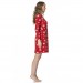 Pierre Cardin Cotton Snowflake Pattern Long Sleeve Women's Nightgown