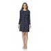Pierre Cardin Star Pattern Cotton Long Sleeve Women's Nightgown