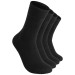 Vegan And Organic Bamboo Men's Socket Black Socks 4-Piece