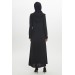 Hooded Pocket Detailed Black Topcoat