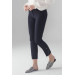 Leg Rivet Detailed Fabric Trousers Black