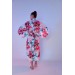 Tropical Style Women's Kimono Red
