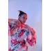 Tropical Style Women's Kimono Red
