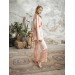 Elegant Pure Silk Dressing Gown Pink