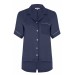 Navy Blue Short Pajama Set For Women