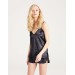 Pajama Set With Shorts And Halter Top Black Color