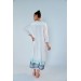 White Embroidered Women's Kaftan / Robe