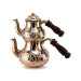 Small Brass Turkish Teapot With Flower Embroidery 1.4L