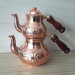 Small Brass Turkish Teapot With Flower Embroidery 1.4L
